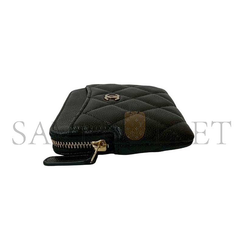 CHANEL GRAINED CALFSKIN COIN PURSE COIN CASE (11*9.5*1.5cm)